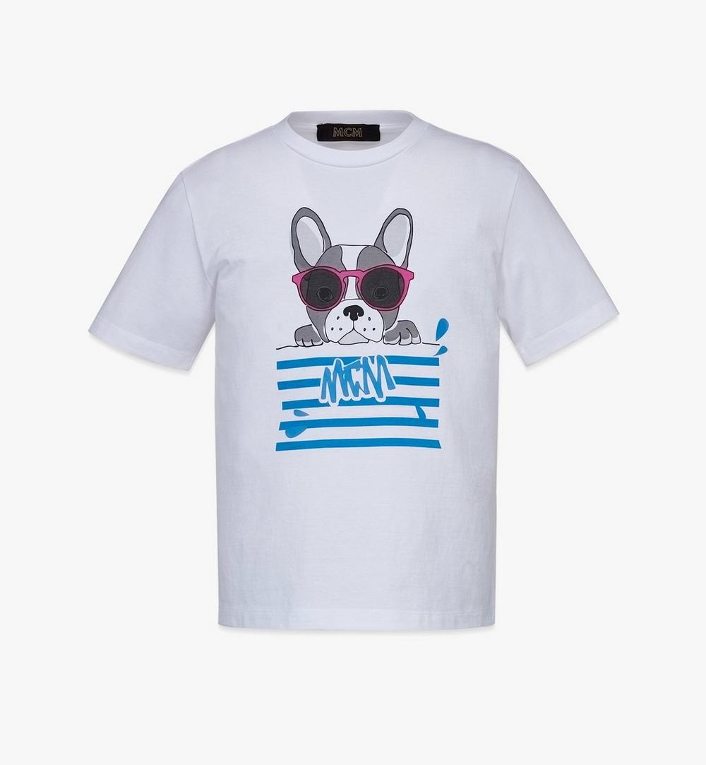 T-shirt à imprimé graphique M Pup en coton biologique pour enfant 1